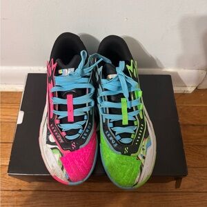 Puma Kids Sneakers - Neon Pink, Blue, Green, and Black